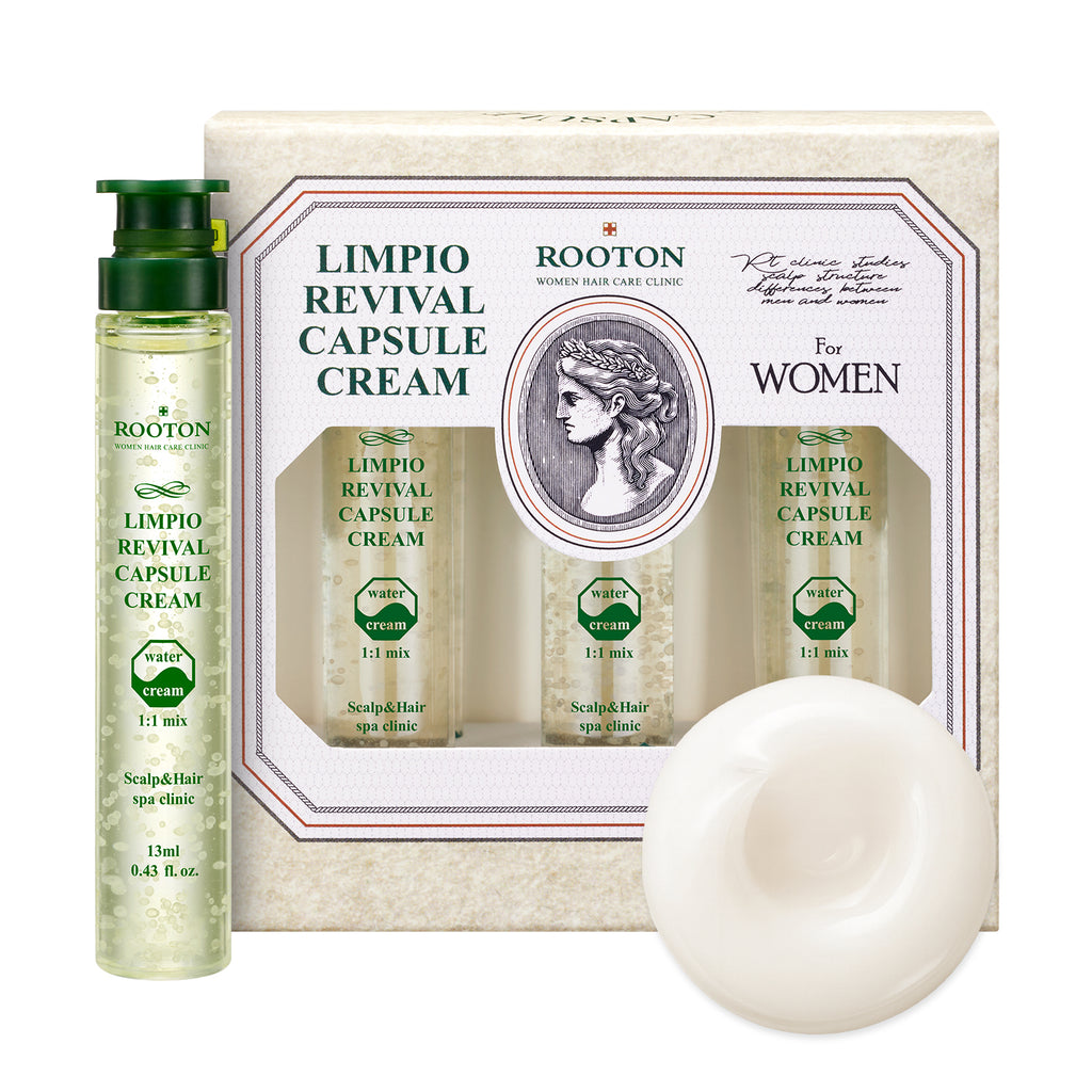 ROOTON Limpio™ Capsule Cream 0.44 fl.oz × 6 (13 ml × 6ea) – Women Salon-Level Home Treatment Protein Capsule Cream for Cortex & Cuticle Repair