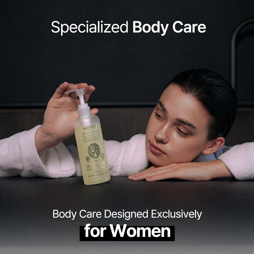 ROOTON Manantio™ Vegan Body Cleanser 10.14 fl.oz (300ml) – Women Soothing & Hydrating Vegan Formula with Centella & Oat Extract
