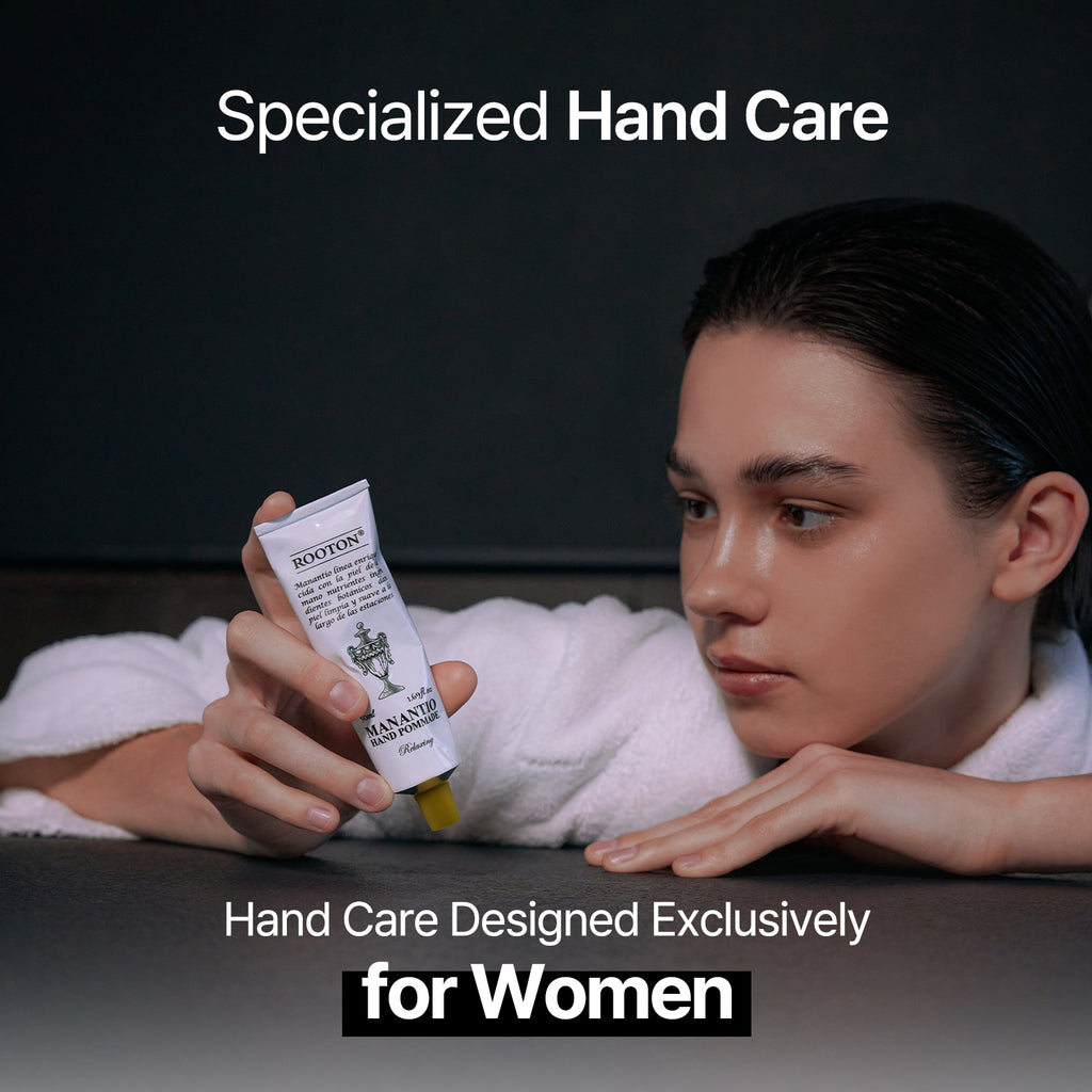 ROOTON Manantio™ Hand Pommade 1.69 fl.oz (50ml) – Women Hand Cream for Anti-Wrinkle & Moisturizing Care with Lightweight Texture