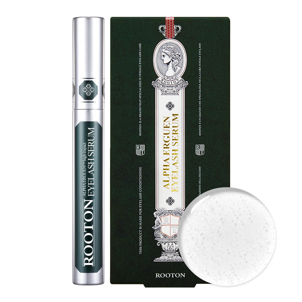 ROOTON Alpha Erguen™ Eyelash Serum 0.16 fl.oz (5ml) – Women Vegan Lash Growth Serum for 40% Length Increase