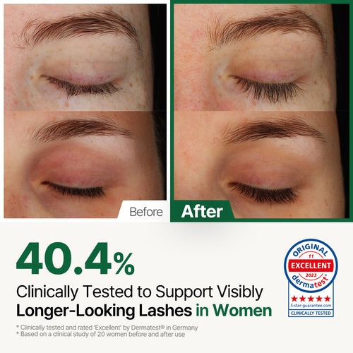 ROOTON Alpha Erguen™ Eyelash Serum 0.16 fl.oz (5ml) – Women Vegan Lash Growth Serum for 40% Length Increase
