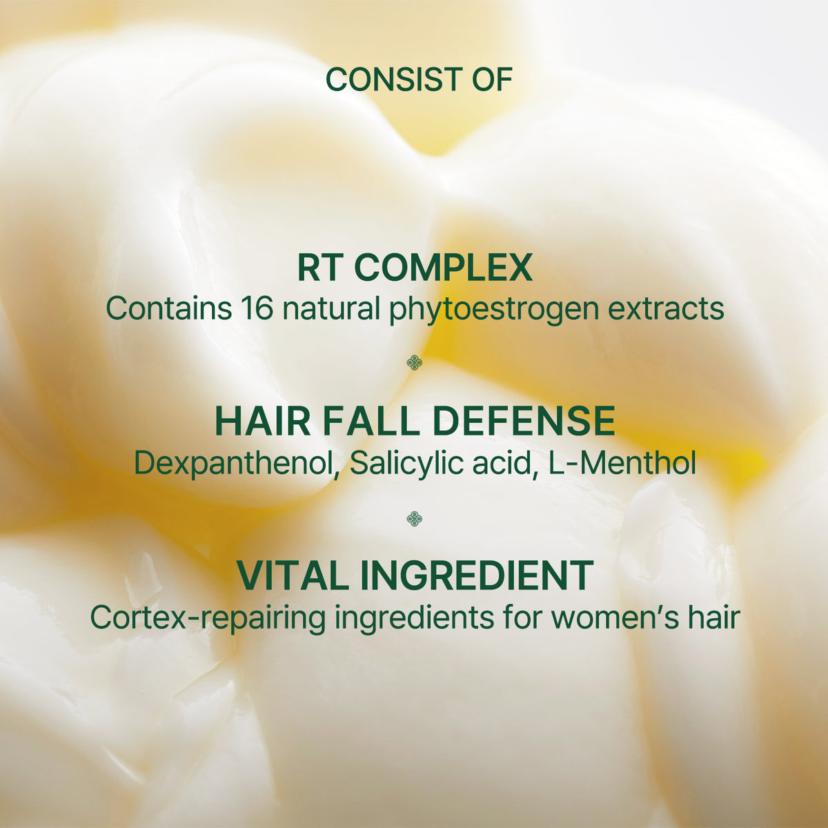 ROOTON Alpha Erguen™ Treatment 16.9 fl.oz (500ml) – Women Vegan Formula for Hair Cortex Repair